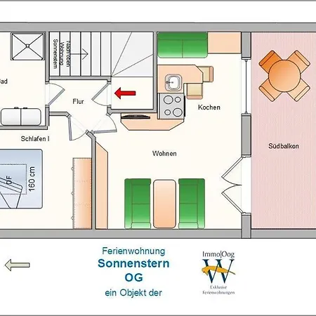 Sonnenstern - Sonnenverwoehnte Familienwohnung Mit Balkon * Wangerooge